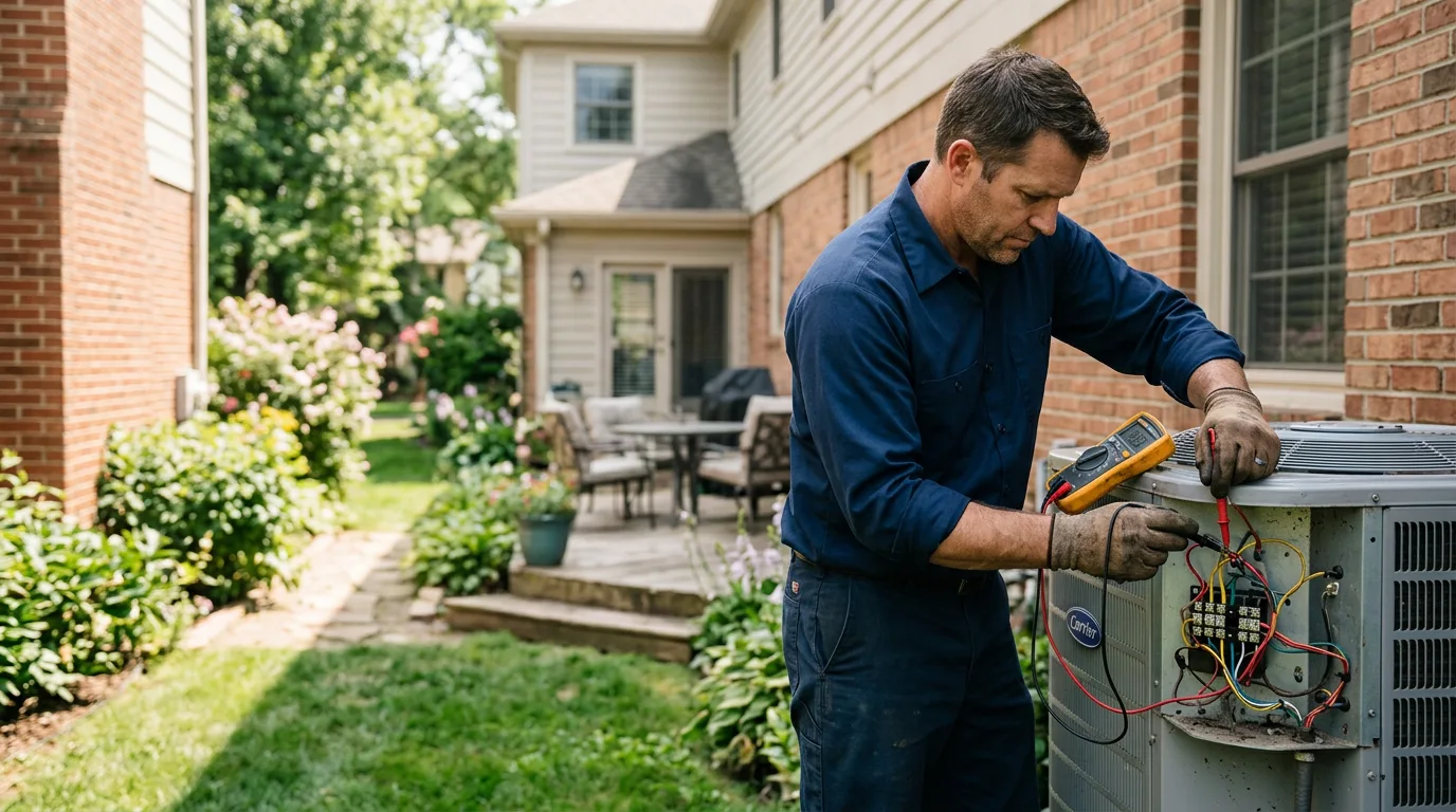 HVAC technician working near Colonia, NJ